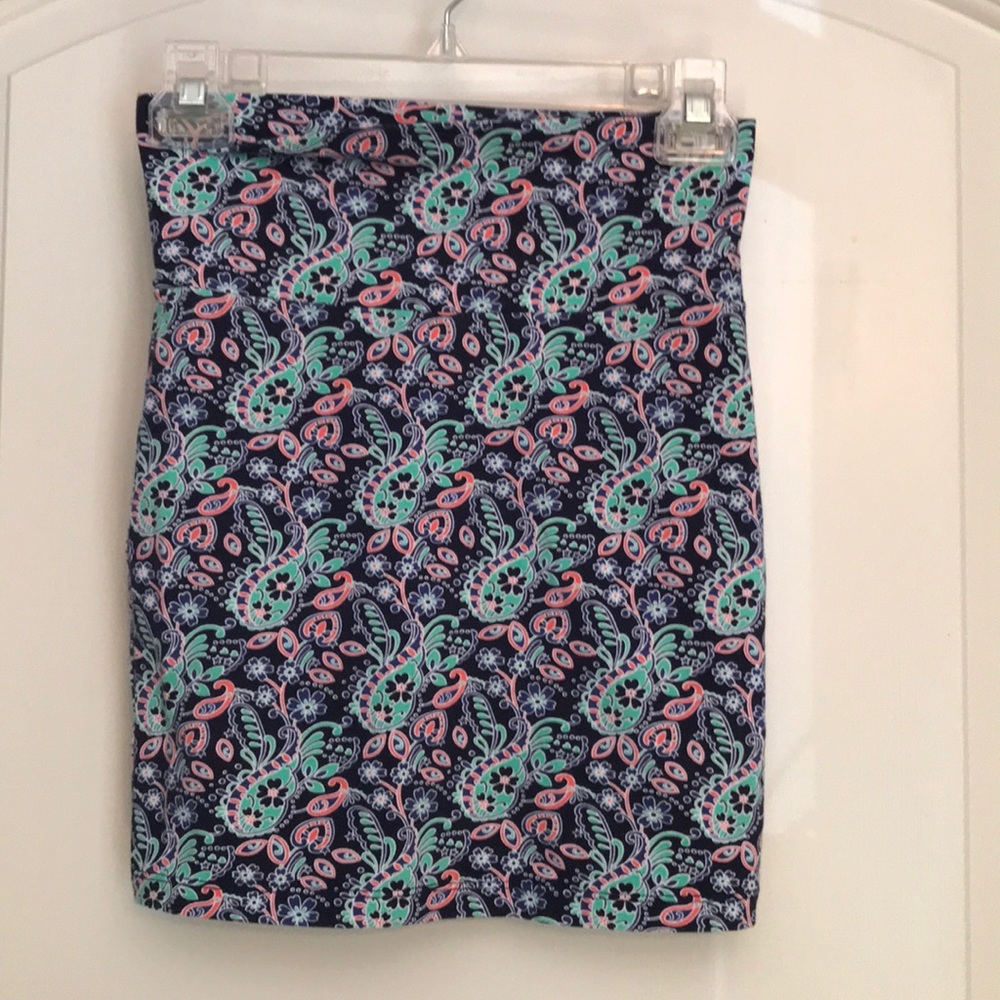 Paisley print skirt